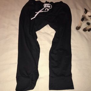Black jogger sweat pants